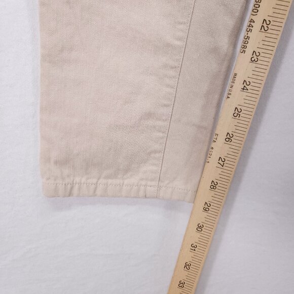 Anthropologie Pilcro & The Letterpress Linen Pants Size 28 Fit Hyphen Beige - Picture 7 of 13